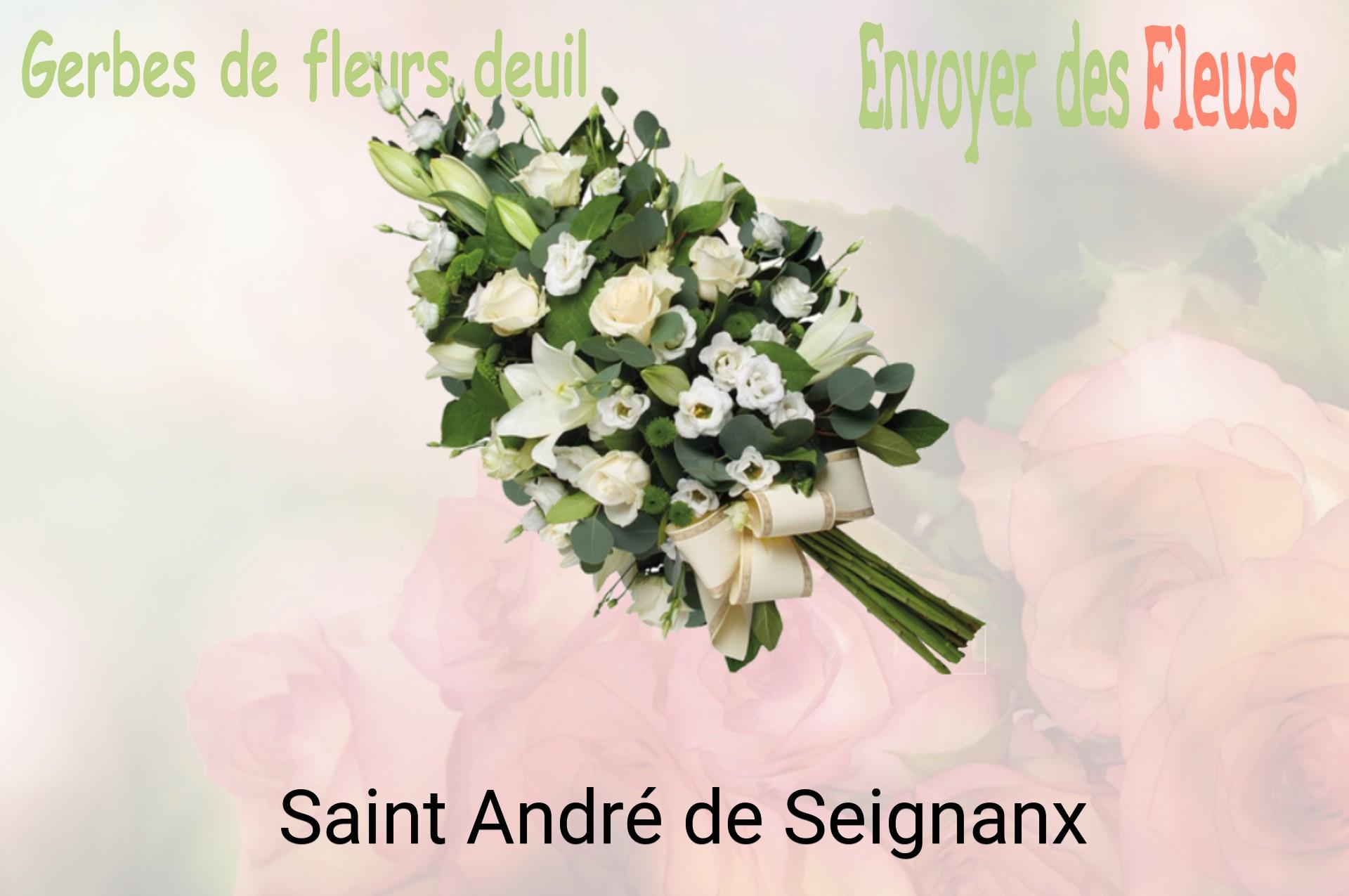 Gerbe de fleurs de deuil livrée à Saint-André-de-Seignanx